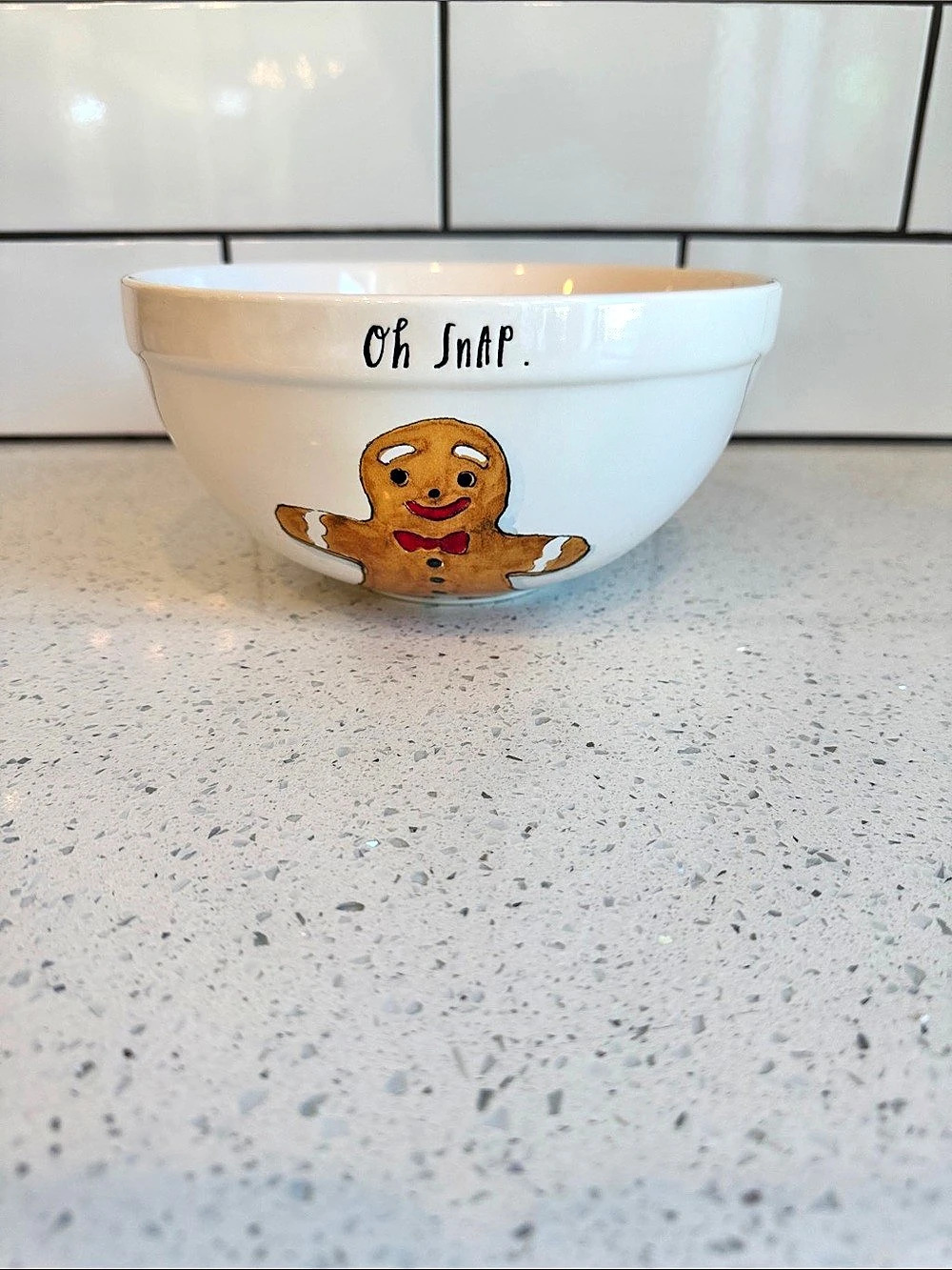 Rae Dunn Oh Snap Gingerbread Bowl Gingerbread Dinnerware Bowl